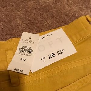 Loft skinny crop size 2